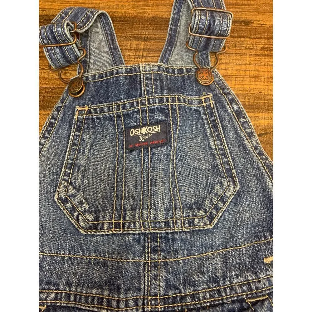 OSHKOSH B’GOSH Unisex Kids Jean Bib Overalls / Size: 24 Months